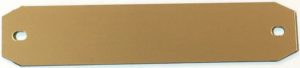 Lot de 25 Inters funéraires 145x30mm Or Brossé – 2 Trous ovoïdes
