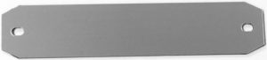 Inter funéraire 145x30mm Argent brossé